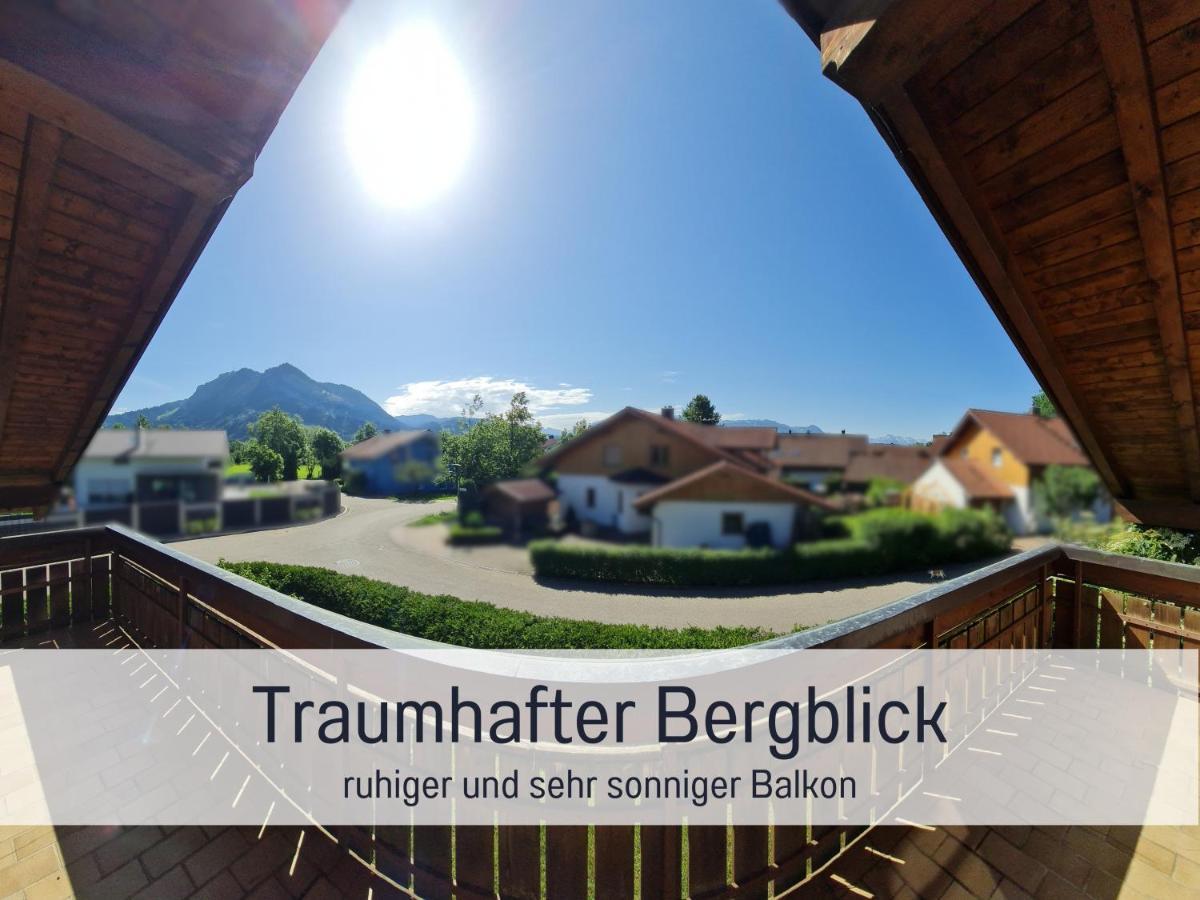 Toller Bergblick Vom Ruhigen Sonnenbalkon, Nur 50M Zum See & Oepnv Inklusive Blaichach Extérieur photo