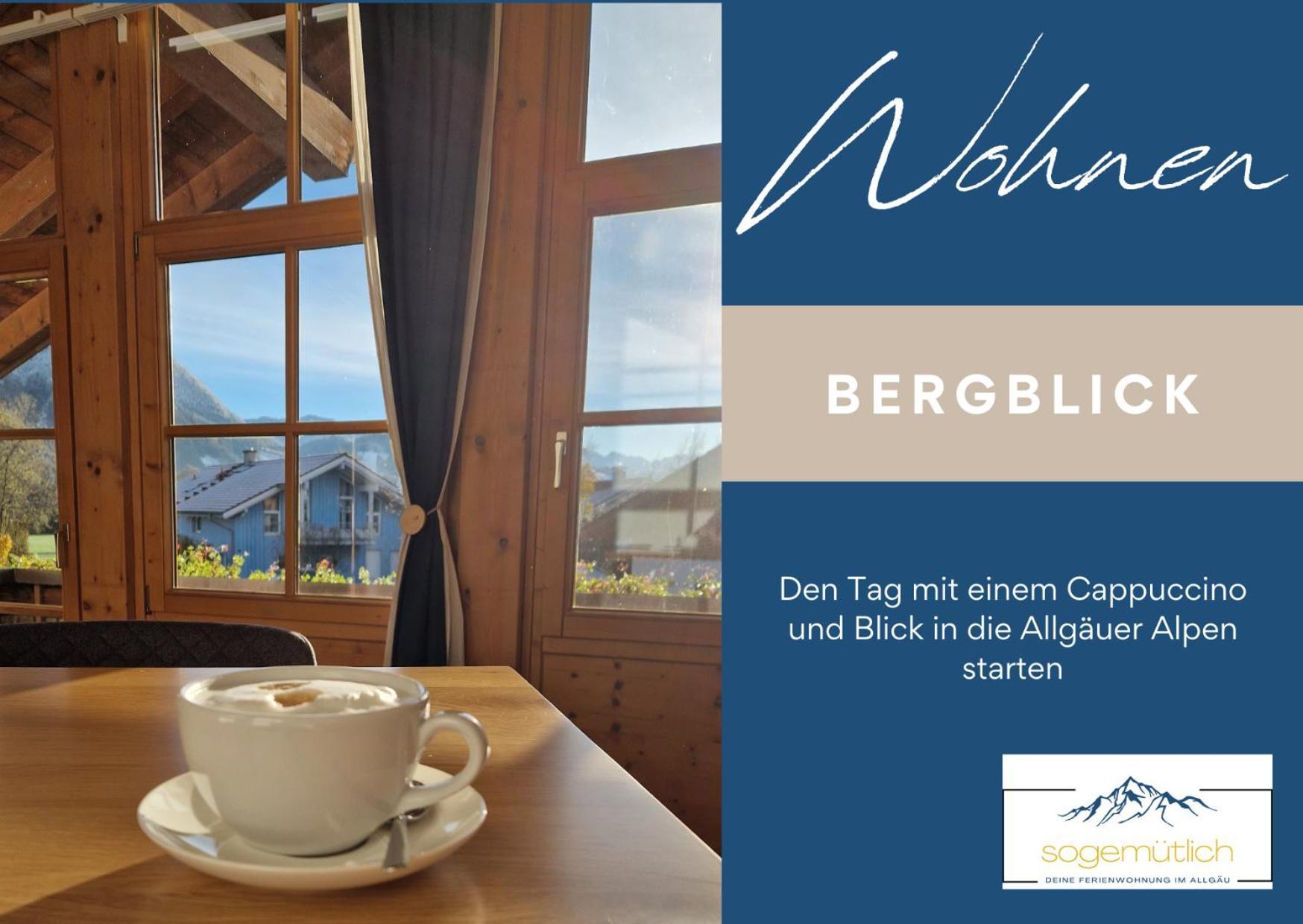 Toller Bergblick Vom Ruhigen Sonnenbalkon, Nur 50M Zum See & Oepnv Inklusive Blaichach Extérieur photo